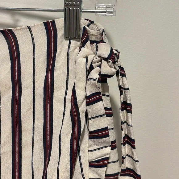 Privacy Please Emory Striped Skort XS Faux Wrap Skirt - Picture 5 of 8
